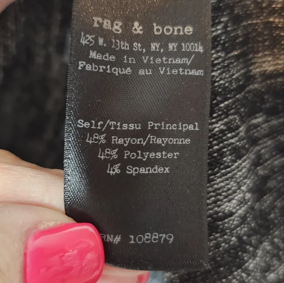 Rag & Bone Jeans Black Heather Twist Back Sleeveless Top - Picture 7 of 9